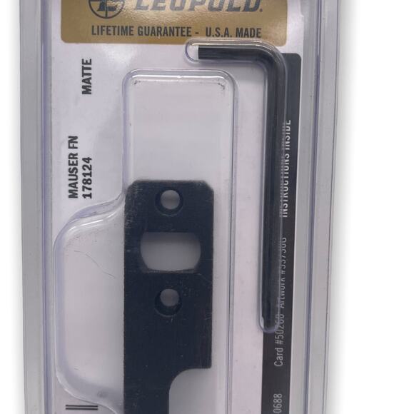 Leupold STD Mauser FN 1-Piece Scope Base, Matte Black - 178124 - Picture 3 of 6